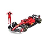 BBURAGO - Ferrari SF-23 Charles Leclerc #16 2023 - Modellino Realistico Auto in Scala 1:24 e Personaggio di Charles Leclerc, Licenza Ufficiale Ferrari, Età consigliata 14+ Anni