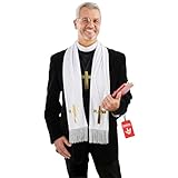 Fun Shack Set Disfraz de Cura para Hombre Adulto - Disfraces De Sacerdote Para Halloween