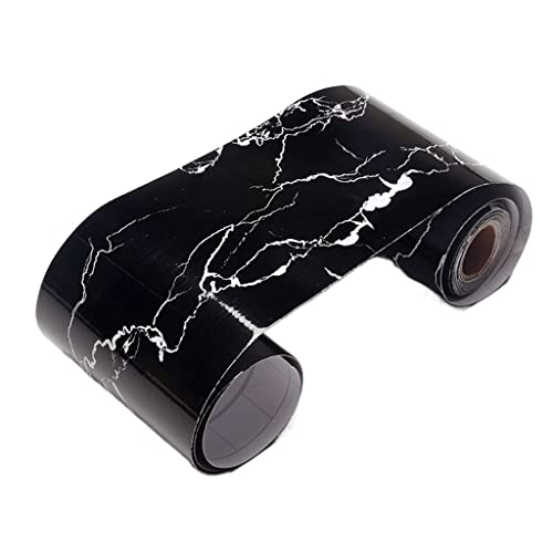 Cenefa Adhesiva Para Pared Papel tapiz autoadhesivo de línea cintura grano madera, pegatinas zócalo borde pared PVC impermeable, calcomanías vinilo, calcomanía decoración del hogar, 1 ud(5)