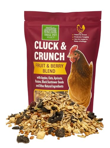 Small Pet Select - Cluck & Crunch Fruit & Berry Blend Premium Foraging Treat Dry or Porridge Form - 600g Pouch