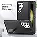 BaHaHoues Samsung Galaxy S23 Ultra 5G Case - Military Grade Shockproof & DropProof, Built-In Kickstand, Wireless Charging (Black)
