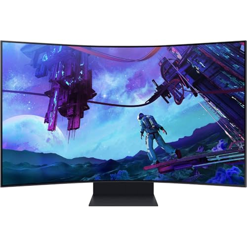 Image of Samsung Odyssey Ark 2 55 inch 4K Mini-LED Curved Gaming Monitor Bundle with Microsoft Wireless Controller, Elite Suite 18, 2X HDMI Cable and Deco Gear CPS 26 Month Protection Pack (Beach-CPS- 26M3500)