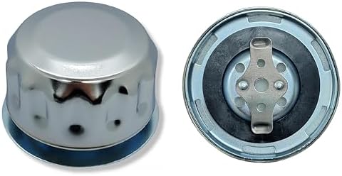 Hydraulic Oil and Fuel Filler Metal Vent Breather Cap for Reservoir Tank (with Flange, Bayonet Lock, 304 (18/10) Grade Stainless Steel, Tearproof Gasketed)