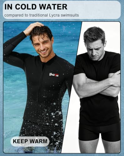 GoldFin Wetsuit Top Hombre Chaqueta de Neopreno 2MM miniatura 6