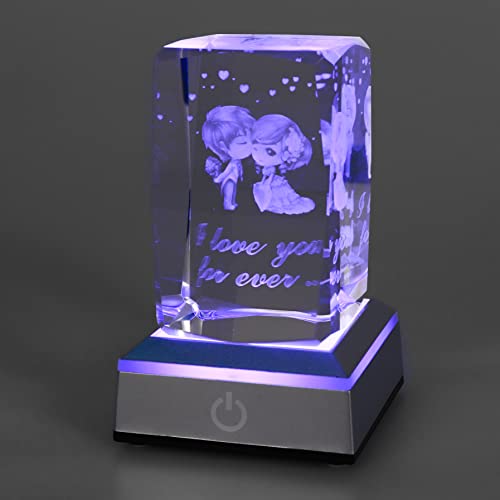 DUOQIAN Crystal Multicolor Nightlight Decolamp, Present for Girlfriend Wife Mom Aunt Woman Birthday Christmas Mothers Day Valentine's Day Gifts (Cartoon)