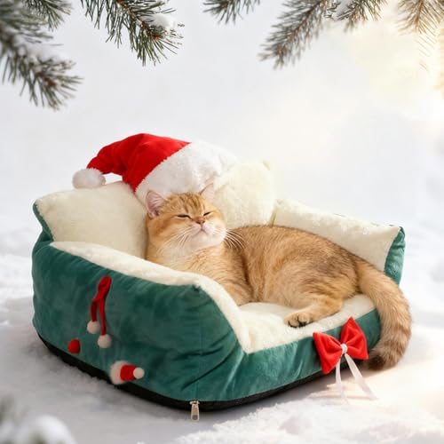 Chaise de détente pour chat Teksome avec couchage ergonomique