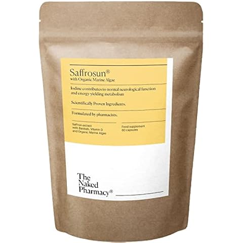 The Naked Pharmacy | Saffrosun Energy | Saffron Supplements with Iodine & Organic Marine Minerals| for Neurological Function & Metabolism | 60 Capsules Cover