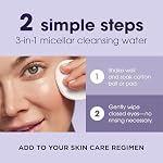 LUMIFY Eye Illuminations Cleansing Water & Eye Makeup Remover, 3-in-1 Micellar Water Contains Hyaluronic Acid, Vitamin C & Niacinamide, Hypoallergenic, Removes Waterproof Makeup, 5.4 Oz (160 mL) - Image 5