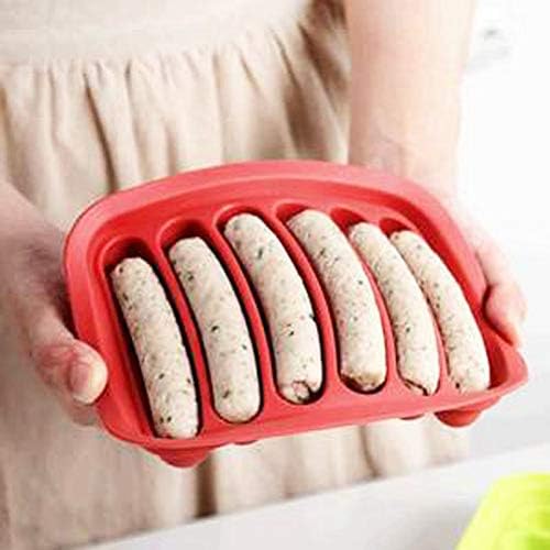 Miniatura 5 de Molde de silicona antiadherente para salchichas caseras para perros calientes, vaporizador para perros calientes, sin BPA, molde para perros