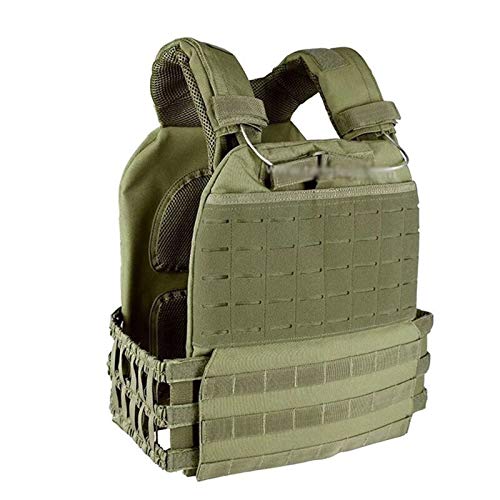HXSZWJJ Outdoor Sports Body Armor Assault Vest Waistcoat Tactical Vest Plate Carrier Vest (Color : Olive Drab)