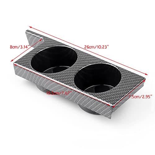 Double support de tasse console centrale E39 motif bois de pêche - 4