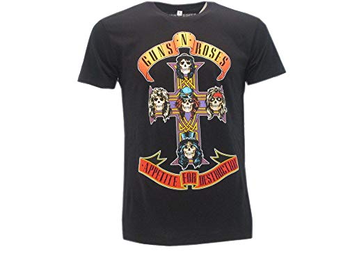 Original T-Shirt Guns N' Roses Appetite for Destruction, Black, M