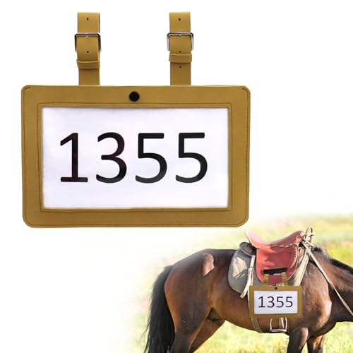 YUYUSO Competitor Number Holder Clip Horse Performance Number Holder Livestock Show Ring for Ranch Show Horse Cattle Cow Goat Livestock Competition Exhibitor Showing Eventer