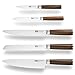 Tacoma Antracite 5pce Knife Set Walnut