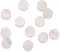 Marcadores de Fretboard, Pontos de Fretboard, Pontos de Traste de 6mm, Pontos Embutidos, Pontos para Guitarra, Ukulele, Baixo, Bandolim, Banjo (12 peças vendidas)