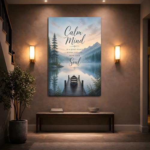 Impression sur toile paysage montagne vertical 50x75cm - 2