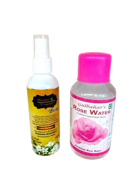 Generic Bela Fabric Perfume and Gulbahar's Rose Water Combo Set, Multi, 100ml-image-9
