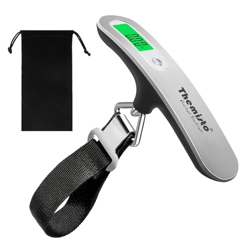 Themisto TH-WS09 Digital Travel Luggage Scale, 50kg Capacity, Tar...
