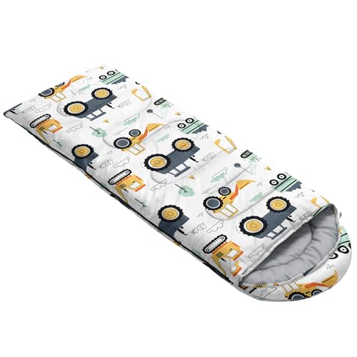 Saco de dormir para niños, impresión de cachorro, ligero, cálido, portátil, impermeable, resistente al frío para camping y senderismo miniatura 2