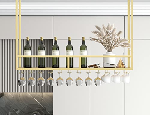 Support de verre à vin mural et plafond pour libérer vos placards