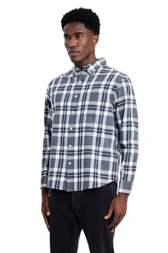 Image of SNITCH Men Casual Shirt | Regular Fit Full Sleeve Button-Down Collar Buffalo Check Pattern | Premium Cotton Blend & Breathable Fabric Outings