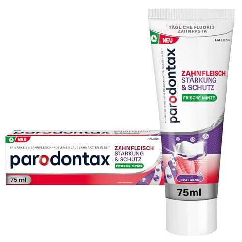 Parodontax Zahnpasta zur Stärkung und zum Schutz des Zahnfleischs, klinisch nachgewiesen, hilft bei der Stärkung und zum Schutz des Zahnfleischrandes für gesundes Zahnfleisch, frische Minze, 75 ml