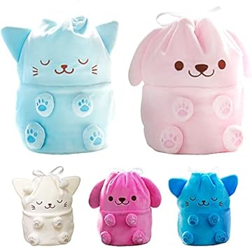 Amazon ペット骨壷カバー 骨袋 ぬいぐるみ 骨壷ケース ペット骨壺 3 5寸 4寸 ペット骨袋 犬 猫 ペット かわいい ピンク ねこちゃん ペット仏壇 骨壷のディアペット メモリアル用品 通販