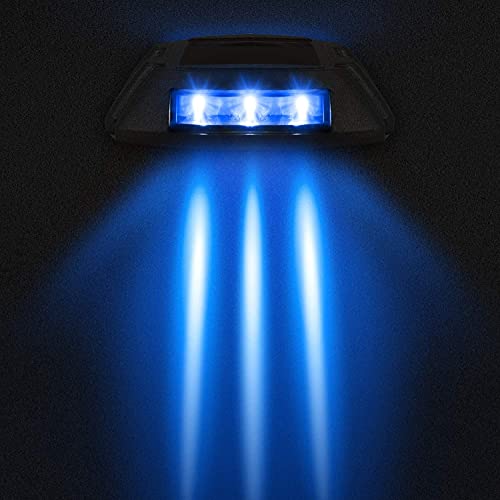 image for FOHOA Solar Deck Lights LED Driveway Lights Solar Powered Dock Light O