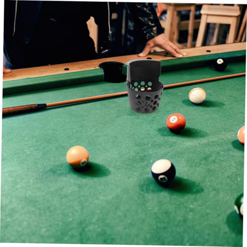 Bolsillos de mesa de billar americano estándar en plástico negro, pack de 4 piezas 6