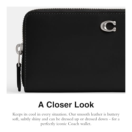 Coach Women's Slim Accordion Zip Accessory-Travel Wallet, LH/Black4