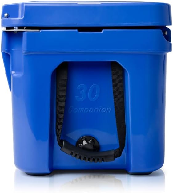 Blue Coolers Companion Cooler – 30 Quart, Roto-Molded Ice Cooler | Large Ice Chest Holds Ice up to 10 Days |