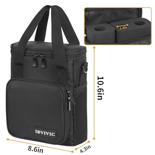 Sac de transport pour microphone IBVIVIC protégeant 3 micros sans fil