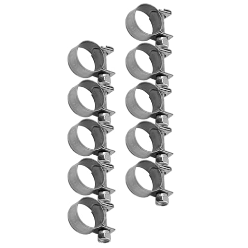 Jubilee Clips Stainless Steel Hose Clamps Set, 13-20mm, 10 Pieces, 304 Grade - Image 2