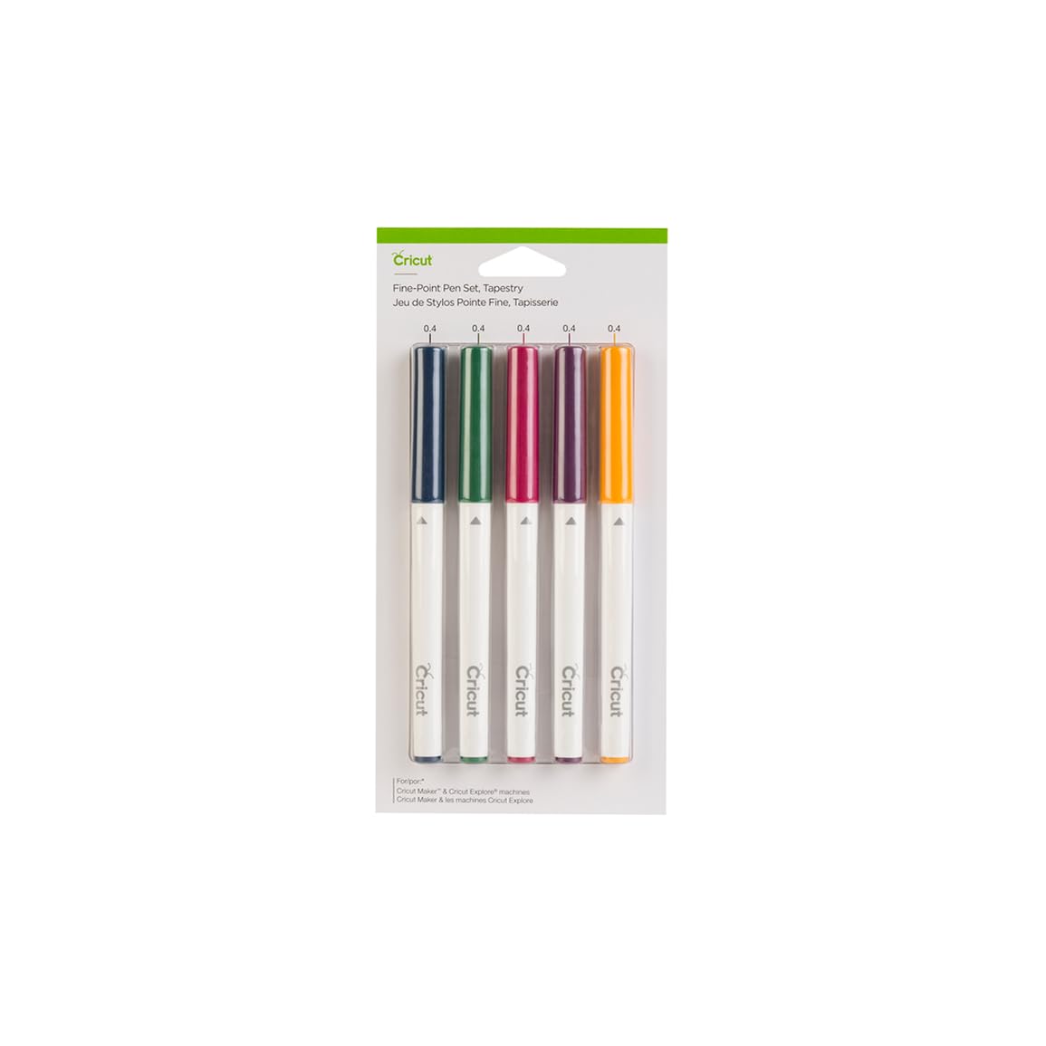 Cricut Fine Point Pen Set, Tapestry, Multicolor, 5 Pack
