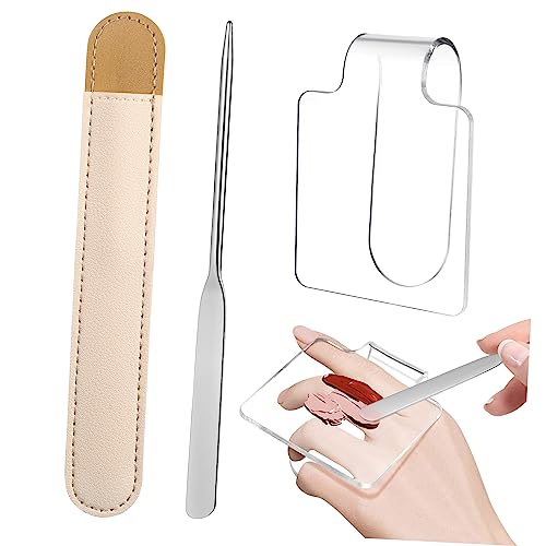 AUTSUPPL Foundation Palette Tray with Makeup Mixing Plate Acrylic Makeup Organizer with Spatula