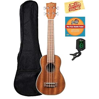 Kala KA-15S Satin Mahogany Soprano Ukulele Bundle with Gig Bag, Tuner, Strap, Fender Play, Austin Bazaar Instructional… - Les Beatles, Paul McCartney, John Lennon, RIngo Starr, George Harrison