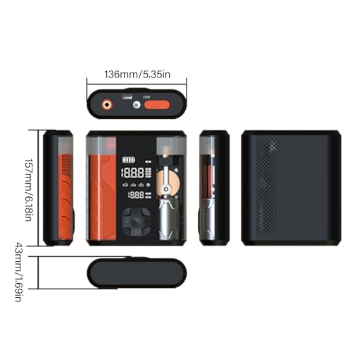 Compresseur d'air portable électrique 150W et sans fil multi-usage