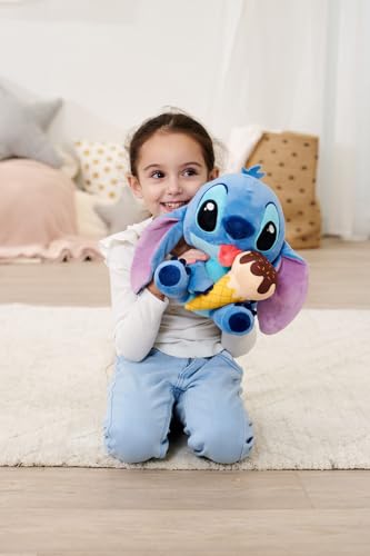 Miniatura 5 de Simba Peluche Disney Stitch Con Helado, 25 Cm Con Expresión Veraniega, Lengua Fuera Y Felpa Ultra Suave, Desde Los Primeros Meses, Óptimo Para Regalar O Coleccionar 6315870516