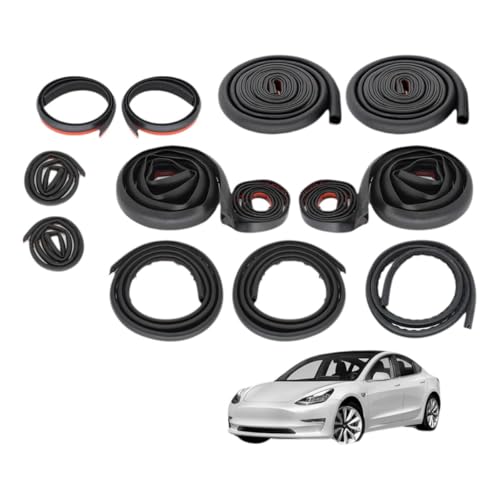 AUTOXBERT 13 PCS Car Weather Stripping for Tesla Model Y/3 ...