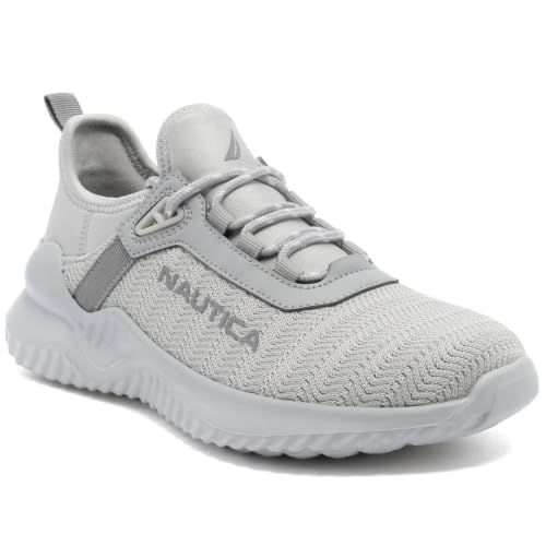 Image of Nautica Women's Casual Fashion Sneakers - Comfortable Walking Shoes with Knit Upper and Cushioned Support