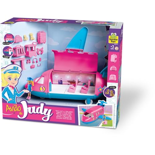 Avião da Judy, com Acessórios, Samba Toys