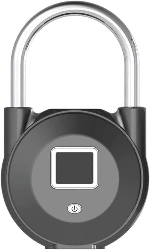 Fingerprint Padlock USB Rechargeable Smart Keyless Security Lock Waterproof for Locker Backpack Bike Storage