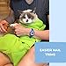 Calm & Cozy Cat™ Home Wrap-Cat Anxiety Calming Wrap for Grooming, Vet Visits & Nail Trimming | Soft Adjustable Cat Restraint Swaddle | Design/Patented by a Veterinarian (Lime, Large)