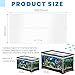 Sieral Aquarium Polycarbonate Canopy Set 15.37 x 7.63 x 0.12 Inch for 5 Gallon Without Center Brace Aquariums Cover Fish Tank Lid with a Hook Knife, Clear