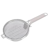 Pssopp Tostatrice per Castagne per Camino Rete per Strumenti per Torrefazione di Chicchi di caffè, Strumento Manuale Portatile Leggero per Cuocere il caffè per la di Casa o per la Cottura dei