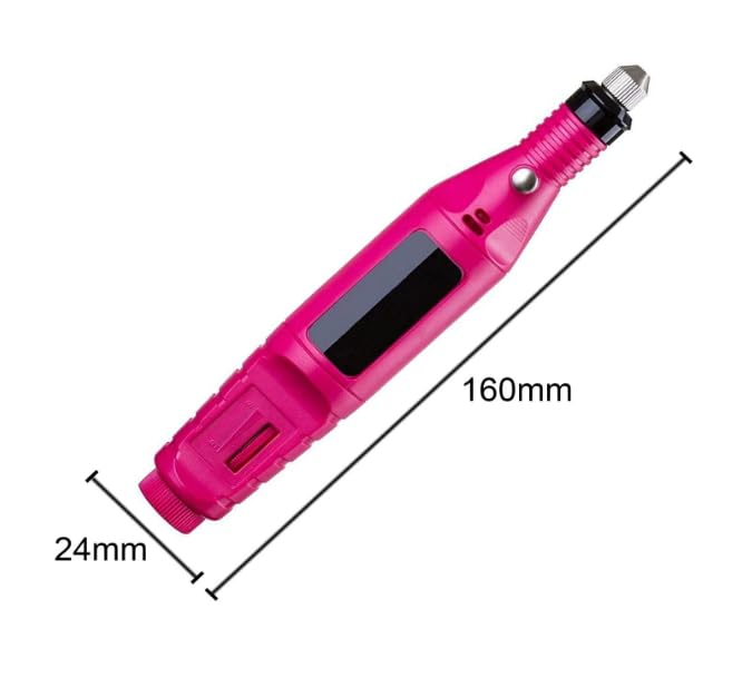 Nail Art Drill KIT, Professional Finger Toe Nail Care Electric Nail Polishing Machine Manicure Kit Nail art Under Professionals for salon and home use only. - Image 2