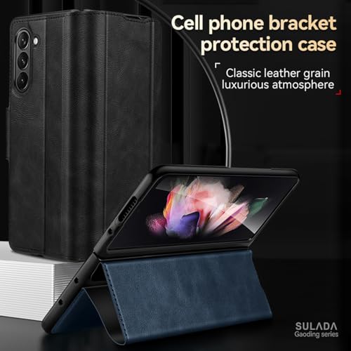 Coque fine Galaxy Z Fold 5 idéale pour le bureau avec support vidéo