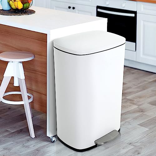 Haiput Wam 13 Gallon Stainless Steel Trash Can