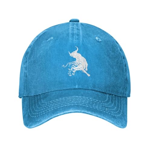 Baseballmütze Sternzeichen Stier Baseballkappe Für Herren Damen Gebogen Krempe Sport Kappe Mit Schweißband Sonnenmütze, Für Frauen, Golf, Reisen