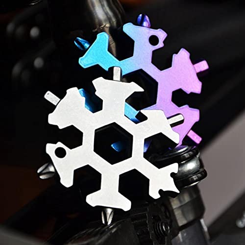 Outil multifonctionnel flocon de neige RANY 18 en 1 métal solide durable